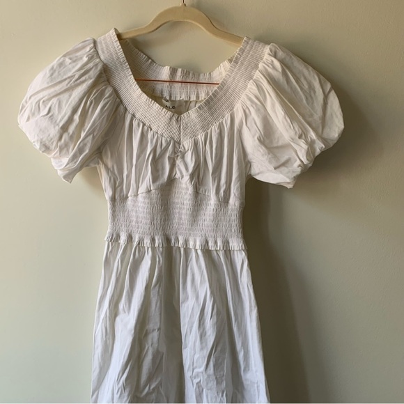 A.L.C. Adena White Off shoulder Dress Sz 6 NWT - Picture 7 of 11